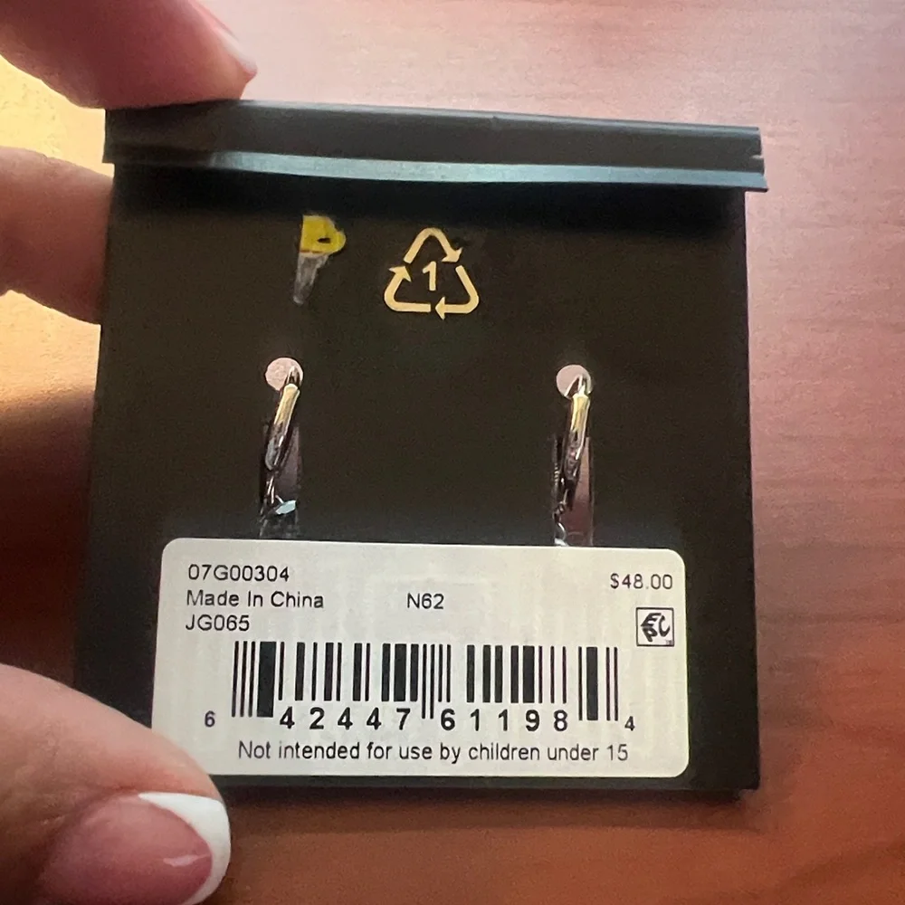 Givenchy Silver and Crystal Dangle Earrings - Picture 2 of 2